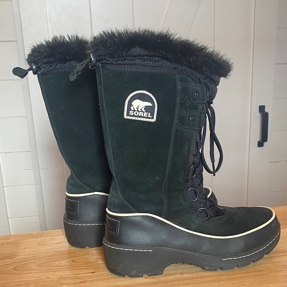 Sorel Women's Black Fur-Lined Boots